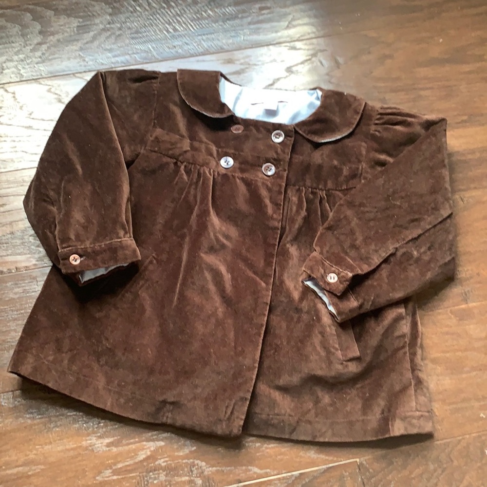 Brown velvet coat